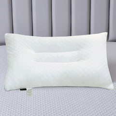 Siesta Zen Gentle Cervical Bamboo Air Flow Neck Support Pillow Filled with Vergin Hollowfiber Odorless, Ergonomic Contour Design for Neck & Spine Alignment Soft, Hypoallergenic (2, Standard Size)