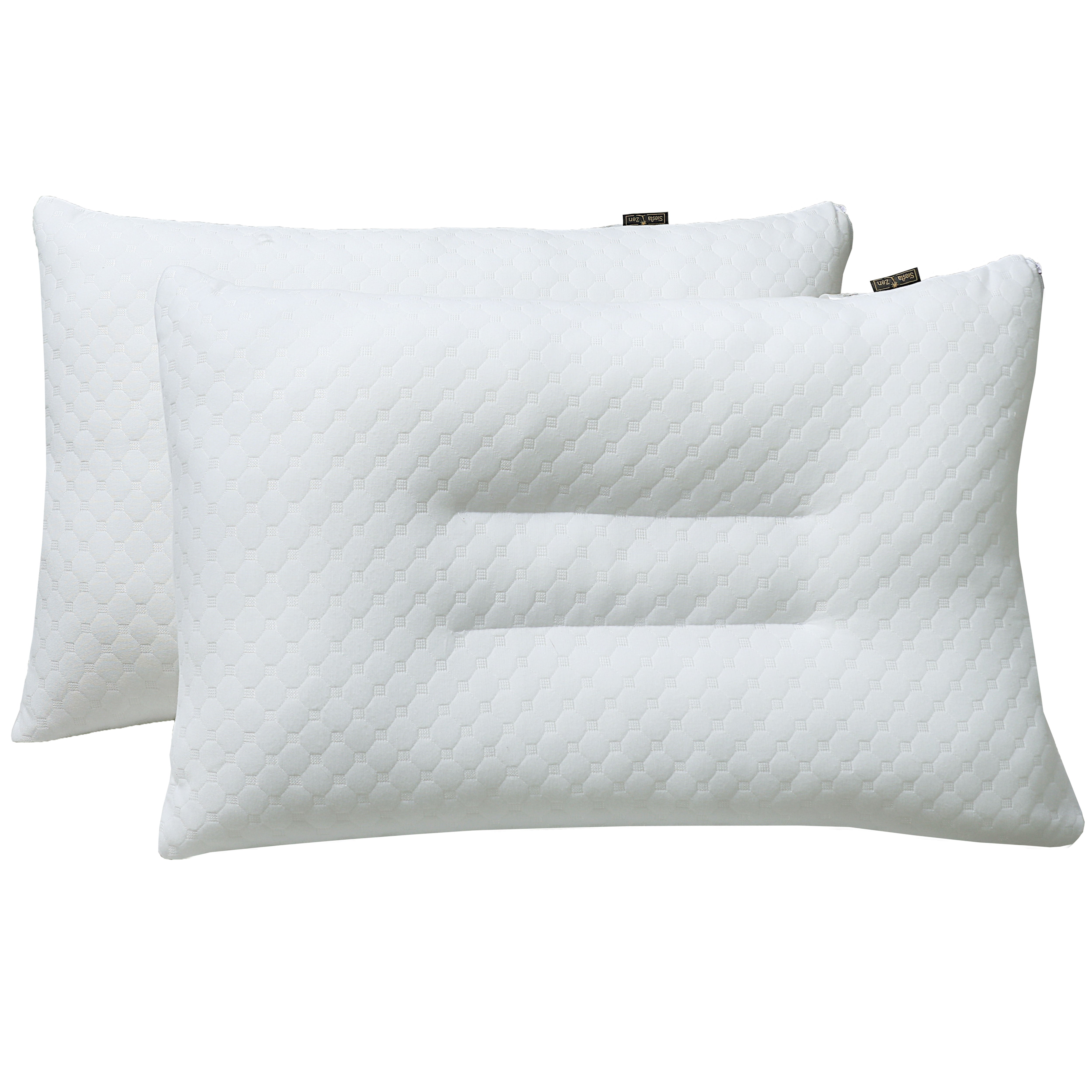 Siesta Zen Export Quality Neck & Cervical Ergonomic Bamboo Pillow – Hollowfibre Filled