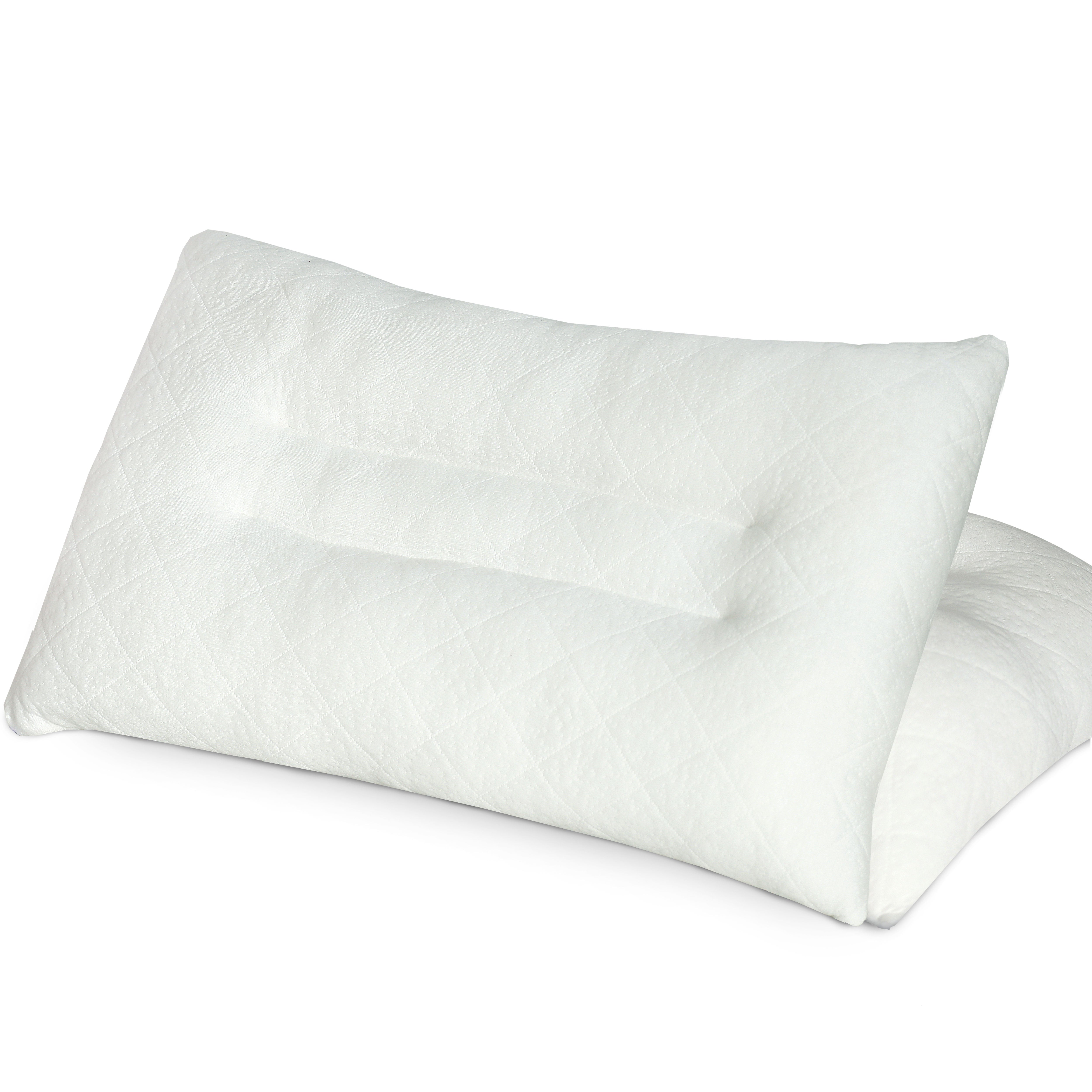 Siesta Zen Export Quality Neck & Cervical Ergonomic Bamboo Pillow – Hollowfibre Filled